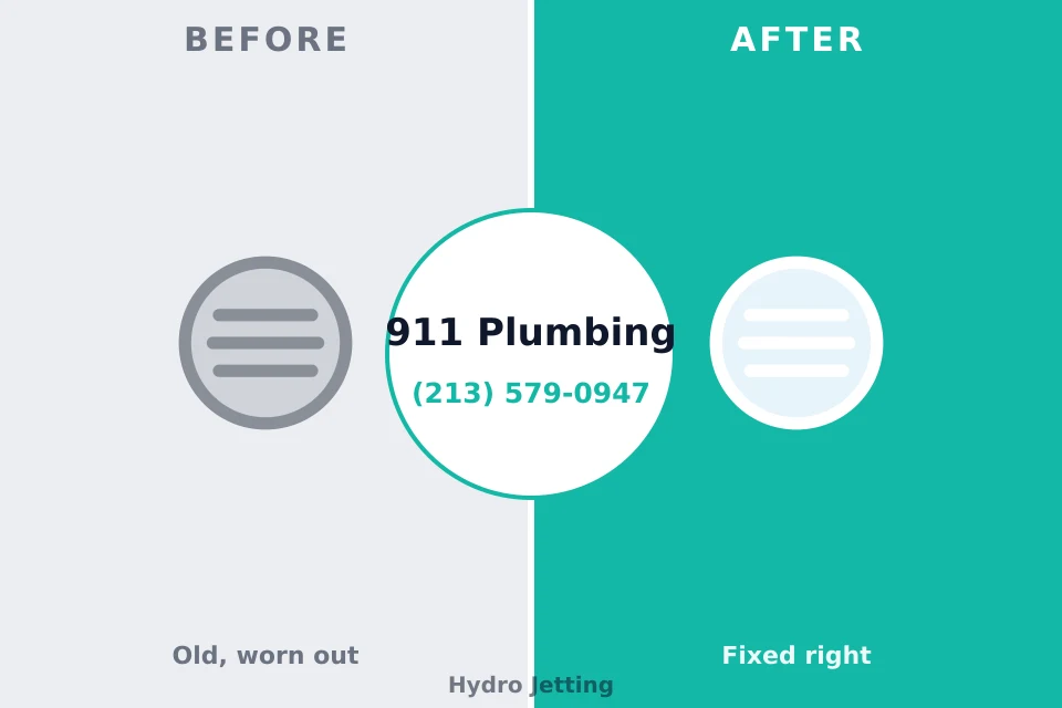 Before and after: plumbing repair Ellerbe, NC